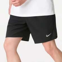 Nike Dri-FIT 速乾男款跑步訓練短褲 梭織運動百慕達短褲 - 黑色 - 查看 5