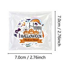 50pcs Halloween Pumpkin Ghost Mummy Waterproof Stickers For Water Bottle, Luggage, Phone Case Decoration - 50 Halloween Stickers - View 2