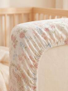 1pc Cute Cartoon Breathable Comfortable Gauze Baby Crib Sheet, Machine Washable, All Season - Beautiful Garden - View 9