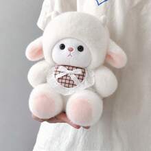 8.66inch Cute Sheep Wool Plush Doll-Super Soft And Fluffy.Silicone Baby Doll Full Silicone Body Plush Anime Figure Stuffed Animal Teddy Bear Plushies Soap Office Desk Room Decor Squishy - Multicolor - View 7