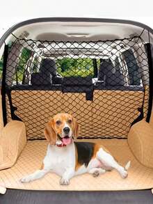 Barrière de voiture réglable pour chien - Séparateur en plastique pour animaux de compagnie, convient aux camions, SUV et berlines, montage facile de la barrière de pour le siège arrière et la zone de chargement, protection de la clôture de , housse de protection pour bagages de voyage, matériau facile à nettoyer - Noir - Voir 9