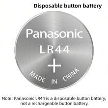 Panasonic 松下 LR44 A76 AG13 LR1154 SR44 GP76 1.5V 碱性电池，适用于手表、钟表、计算器、电子玩具等，纽扣电池 - LR44 - 查看 3