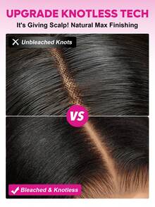 ISEE HAIR 穿戴即走挑染假髮 棕色直髮 預剪無膠蕾絲假髮 7*5 HD蕾絲 預拔髮際線 180%密度 8-14吋波波頭 16-30吋 適合女性日常使用 平價款 - S4/27 - 查看 8