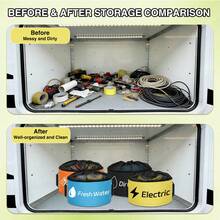 Nilight 4 Pack Waterproof RV Storage Bag With Mesh Top Drawstring Hose Organizer For Sewer Fresh Water Cords Camper Accessories - B - View 8