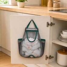 Wall-Mounted Kitchen Trash Bag Storage Rack Japanese Style Large Capacity Plastic Bag Organizer Large - View 8