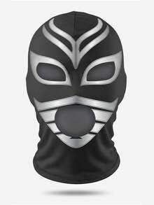 酷炫男士墨西哥 Lucha Libre 面具，防汗貼身英雄印花全臉拉法帽，牛奶絲透氣格鬥面罩，適合演員，趣味摔跤服飾配件，適用萬聖節派對、Cosplay 與角色扮演 - 彩色 - 查看 12