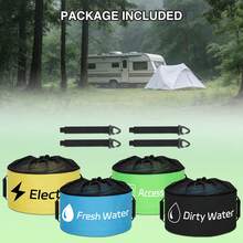 Nilight 4 Pack RV Hose Storage Bag, Waterproof Utility Bag With Drawstring Mesh Top RV Storage And Organization Bags Container For Sewer, Fresh Water Hoses Electrical Cords Camper Tools Accessories - A - View 9