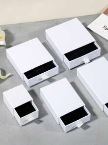 1pc-Drawer-Style Jewelry Gift Packaging Box, Suitable For Storing Rings, Earrings, Pendants, Necklaces, And Other Small Jewelry Items. - Jewelry Box - View 3