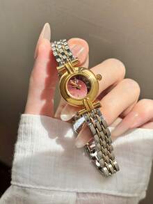 This Gold/Silver Square Bamboo Knot Quartz Watch Is Suitable For Daily Wear And Is Also A Perfect Gift For Birthdays And Christmas. - Silver and Gold - View 9