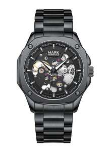 1pc Men's Automatic Mechanical Watch, Octagonal Stainless Steel Case, 30m Water Resistant, Luminous Hands, Luxury Business Men's Gift 6940 - 6940 - View 10