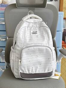 Sac à dos grande capacité, sac d'école style doux à pois pour les étudiants du lycée et de l'université, sac à ordinateur pour les déplacements. Compartiments scientifiques, convient pour l'ordinateur portable, les livres, les cosmétiques, le parapluie, dites adieu au désordre. Que ce soit pour les cours quotidiens, les déplacements, les sorties en famille le week-end ou les voyages locaux, il peut tout gérer parfaitement ! Aucun pendentif inclus. - Multicolore - Voir 14