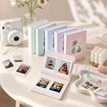 Pocket Photo Album For Instant Camera Photos, 3-Inch Picture Storage Book For Stamps, Tickets And Cards, Compatible With Fujifilm Mini 12/11/9, Travel Memory Collection Album, Scrapbook Organizer, Wedding And Gift Keepsake Storage - Multiple Styles - View 1