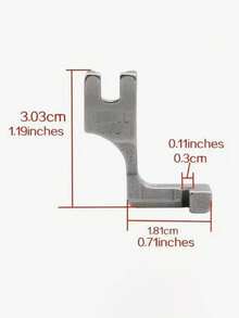 Durable T69 Model Adjustable Invisible Zipper Presser Foot With Groove, Single-Sided Zipper Presser Foot, Suitable For Sewing Machines, Knitting And Handicrafts, Industrial And Household Use, Silver Presser Foot - Practical - View 7