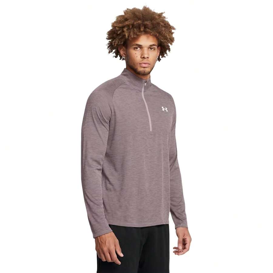 Under Armour Mens 2.0 Half Zip Technical Top - Grey - View 1