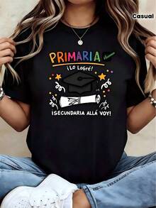 Fashionable Women's T-Shirt On , Best Seller, Short Sleeve, Loose Fit, With "Cartoon Girl Lifting Bar" Print, Popular Logo, Comfortable Material, Perfect Gift For Girlfriend, Wife, Friends, Everyday Wear T-Shirt, Sizes S-XL. - 查看 4