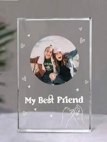 Customized Acrylic Photo Plaque, Suitable For Sisters, Best Friends, Brothers Or Friends, Personalized Commemorative Photo Customization, Acrylic Photo Decoration, Graduation Gift, Home Decor, Holiday Decoration - Multicolor - View 5