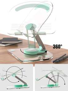 1pc Laptop Stand, Desktop Foldable Adjustable Universal Portable Storage Tablet Holder, Suitable For All Laptops (Approx. 25cm) - Multicolor - View 4