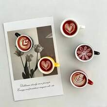 5/10pcs Mini Latte Art Coffee Fridge Magnets, Creative Resin Magnetic Memo Clips, Miniature Food DIY, Suitable For Kitchen, Pegboard, Office, Storage Cabinet, Dishwasher, Coffee Machine Multi-Scene Decoration, Christmas, Valentine's Day - Latte Art Coffee - View 6