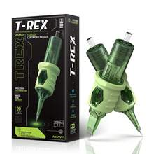 T-REX 20支/盒 高級無菌紋身針筒 醫療手術級不鏽鋼一次性紋身針筒 RL/RS/ #10 #12 尺寸 專業紋身師用品 - 墨綠色 - 查看 2