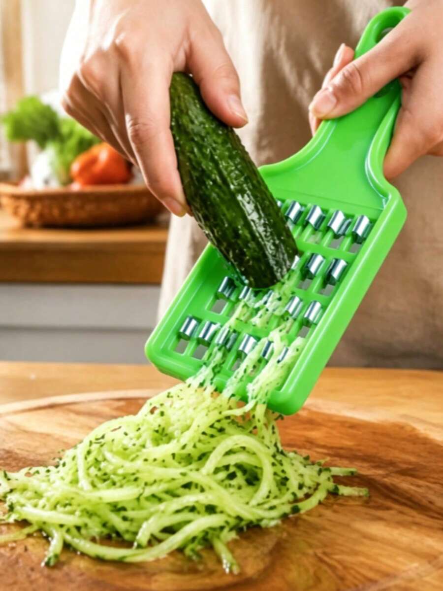 高麗菜加工工具 | 手動蔬菜切碎機、蘿蔔刨絲器、高麗菜切片器與蔬菜切片器，420不鏽鋼，圓形刀片