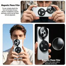 High-Quality 52mm Magnetic CPL Polarizer For Smartphones, Multi-Layer Optical Coating HD Glass Polarizing Filter, Scratch-Resistant And Reusable, Eliminates Reflections For Mobile Photography - One Size - View 3