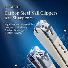 12pcs Professional Manicure & Pedicure Nail Care Set, Stainless Steel Beauty Tools With Portable Travel Storage Box, Suitable For Home And Salon Use - Apricot - View 4