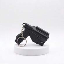 Abnehmbarer Mini-Schlüsselanhänger in Pistolenform, geeignet für Outdoor-Aktivitäten, kann als multifunktionaler Anhänger für Rucksäcke, Autos und andere Gegenstände verwendet werden, kreativ und neuartig, geeignet als Feiertags-/Geburtstagsgeschenk - Verschiedenfarbig - Übersicht 8