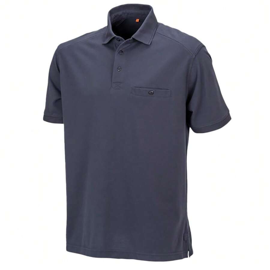 Result Mens Work-Guard Apex Short Sleeve Polo Shirt - Navy - View 1