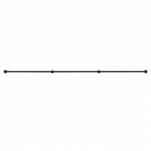 Three-Section Metal Stair Handrail Pipe Diameter 32mm - Black - View 5
