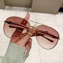 2026 New Classic Double Bridge Aviator Sunglasses For Men And Women, Metal Frame UV400 Anti-UV Driving Sunglasses, 8 Colors - C2 - View 11