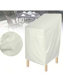Heavy Duty Stackable Outdoor Chair Cover, Patio Furniture Cover, 600D Oxford Fabric, Suitable For Metal/Plastic/Trapezoid Chairs, Outdoor Table And Chair Set Cover, Garden Heavy Duty Furniture Protection Cover - A - View 6
