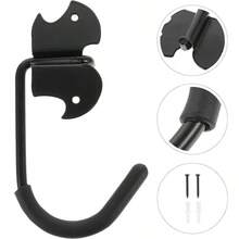 1 Buah Gantungan Sepeda Dinding Tugas Berat untuk Penyimpanan Garasi dengan Balutan Karet dan Konstruksi Baja, Gantungan Sepeda Gunung yang Aman dengan Alas Tebal 2,8 mm untuk Pengorganisasian Garasi - MultiWarna - View 2