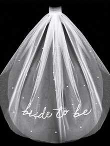 1pc Affordable Pure White Soft Bow Bridal Veil, Tulle Wedding Headpiece, Matches Bridal Gown, Practical Bachelorette Party Bride Baptism Accessory, Elegant Women's Hair Accessory Headscarf, Suitable For Wedding Banquet Photography, Summer, White, Wedding, Hair Accessory - Veil - View 13