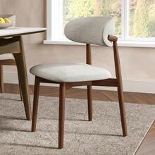 Dining Chairs - Walnut + Wood - View 3