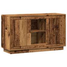 vidaXL Buffet, commode avec grand espace de rangement, meuble multifonction à 6 compartiments, buffet/commode pour salon, en bois composite de chêne clair - chêne clair - View 2