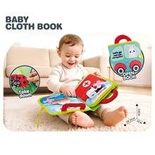 Infant & Toddler Educational Cloth Book, Early Learning 3D Tear-And-Stick Game, Teething Toy - Multicolor - View 5