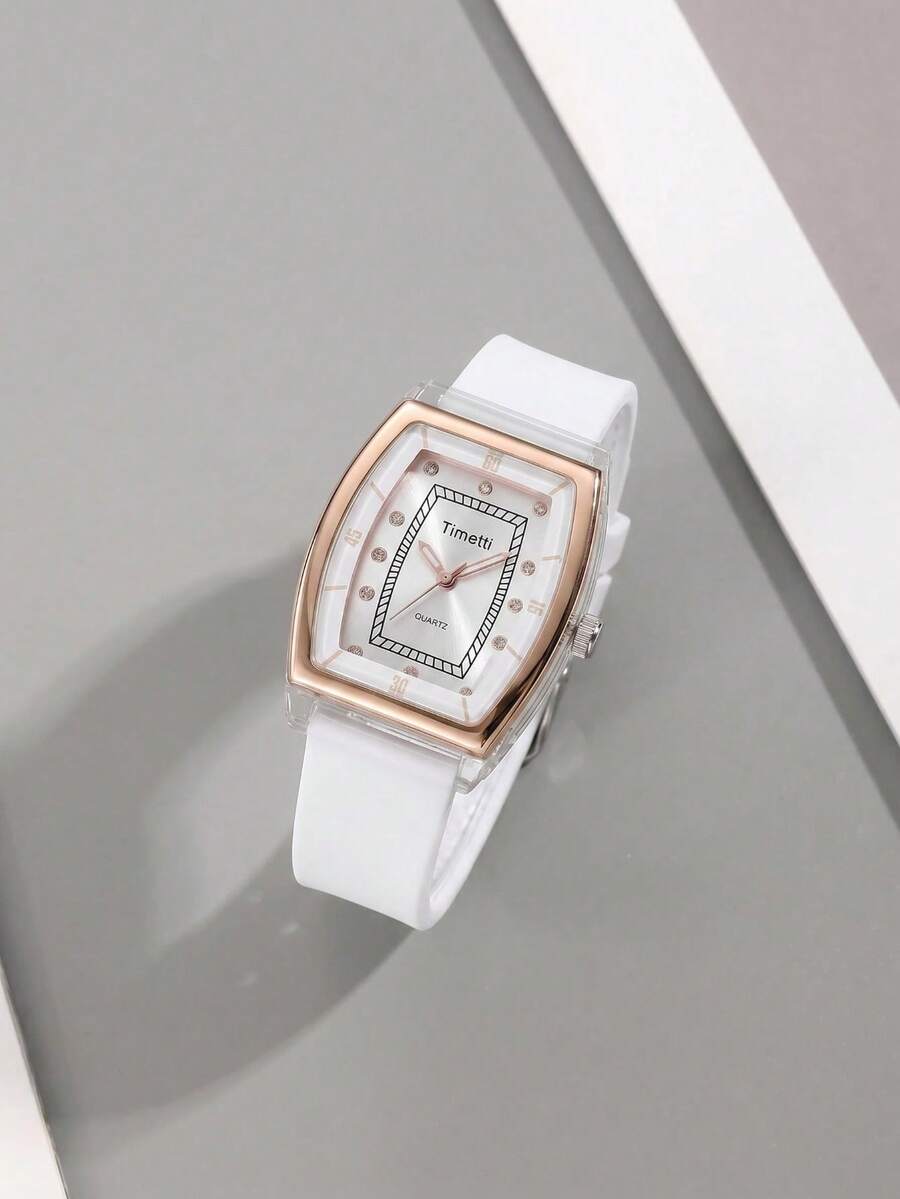 1件女款復古學院風韓版百搭石英機芯腕錶，適合日常佩戴