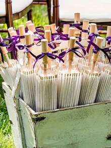10 Set Of Paper Umbrellas Of Different Sizes, Suitable For Festival And Wedding Decorations And Accessories. Handmade Bridal Umbrella, Party Supplies. - White - View 6