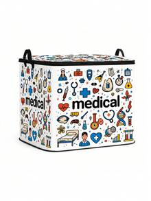 Clothing And Medicine Storage Box With Transparent Storage Bag, Creative TNT Fun Storage Box, Foldable Large Capacity Home Clothes Storage Organizer With Lid, Zipper Storage Box, Quick-Pull Foldable Bag, Blanket Organizer Bag, Bathroom Storage Box, Home Gift, Guest Room Storage, Wardrobe Organizer Box, Home Essential, Moving Must-Have, Dorm Storage, Back To School Gift, Perfect Gift,Bedroom Room Decor,Back To School - Multicolor - View 19