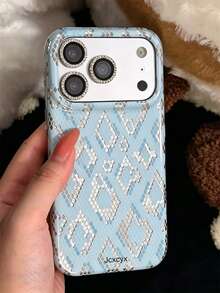 Luxury Creative Snake Pattern Laser Tinfoil Protection Phone Case Compatible With IPhone 17 Pro Max 17 Pro 17 16 Pro Max 16 Pro 16 15 Pro Max 15 Pro 14 Pro Max 14 Pro 13 12 Pro Max 11 16 15 14 Plus Animal Texture Glossy Shockproof Back Cover - Blue - View 2