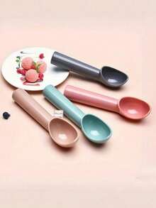 1pc Premium Non-Stick Ice Cream Scoop, Suitable For Desserts And Fruit Balls - Multicolor - View 4