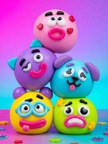 Squishy Smuhers Baru - Smuhers Dog Face Swap Squishy, Lembut, Lambat Mengembang, Pereda Stres untuk Mengurangi Stres & Kecemasan, Mainan Sensori Wajah Anjing Lucu untuk Orang Dewasa Pereda Kecemasan - MultiWarna - View 1