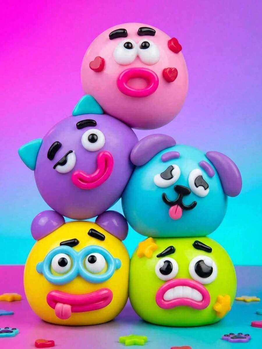 Squishy Smuhers Baru - Smuhers Dog Face Swap Squishy, Lembut, Lambat Mengembang, Pereda Stres untuk Mengurangi Stres & Kecemasan, Mainan Sensori Wajah Anjing Lucu untuk Orang Dewasa Pereda Kecemasan - MultiWarna - View 1
