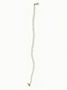 1pc/5pcs Gold Chain Faux Pearl Hat Chain Brim Decoration Women Men ...