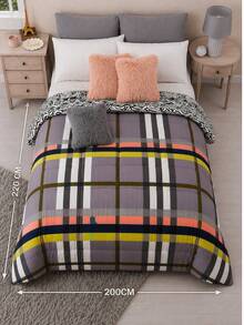 VENECIA Reversible Comforter In Full/Queen Size (200x220cm). Variety Of Colors And Designs. Maximum Softness. - Grey - View 10