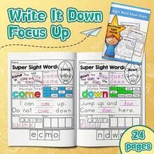 Letter Search And Match Learning Notebook - Find, Match And Identify Letters Back To School - Letter Practice - View 1
