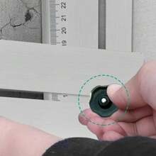 1 pieza Regla universal multifunción de acero inoxidable 304, herramienta de posicionamiento de perforación de precisión, localizador de azulejos y mármol, adecuada para herramienta universal de medición y marcado de azulejos de pared y piso, regla de ángulo de grado industrial - A - Ver 8