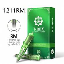 T-REX 紋身針盒 20入 一次性矽膠專業消毒圓墊 兼容針式紋身機手柄 - 綠色 - 查看 19