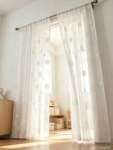 1pc Cloud-Shaped Curtain, Cartoon Style, Simple And Fresh. Suitable For Children's Room, Kids Bedroom, Girls Room And Nursery Window Curtains And Decor. - Multicolor - View 6