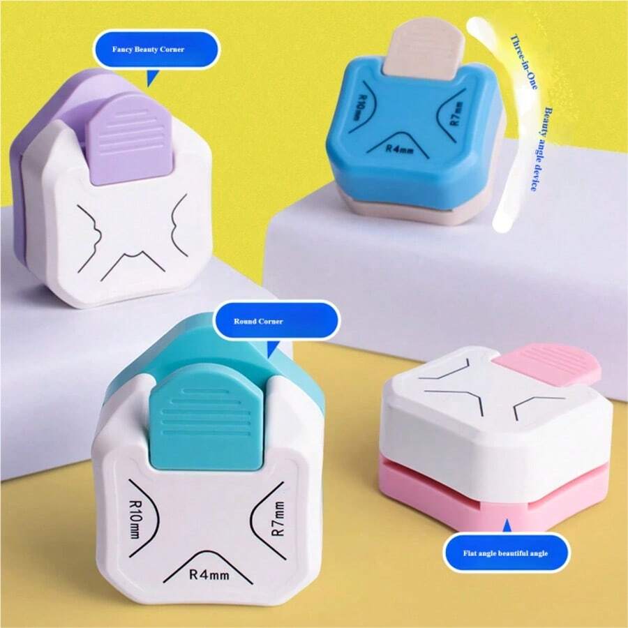 3-In-1 Multifunctional Corner Rounder, Effortless Punching And Corner Cutting, Suitable For Photos, Cards And Paper Crafts, Back To School Essential